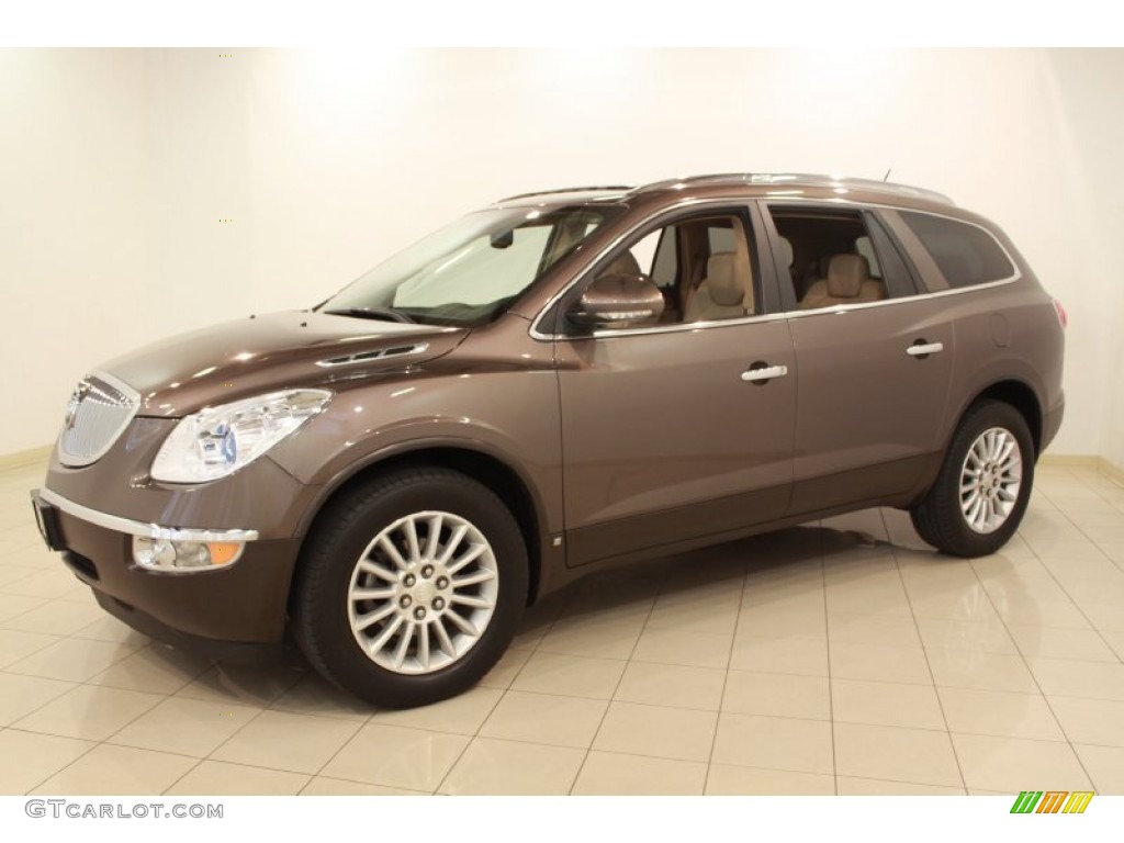 2010 Enclave CXL AWD - Cocoa Metallic / Cashmere/Cocoa photo #3