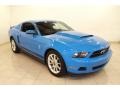 Grabber Blue 2010 Ford Mustang V6 Premium Coupe Exterior