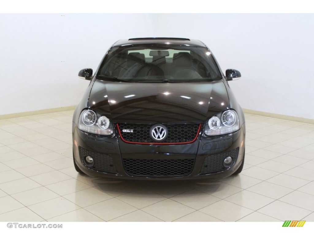 2009 GLI Sedan - Deep Black Metallic / Interlagos Black Cloth photo #2