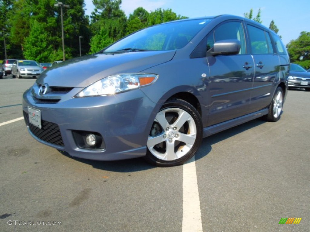 2007 MAZDA5 Touring - Galaxy Gray Mica / Black photo #1