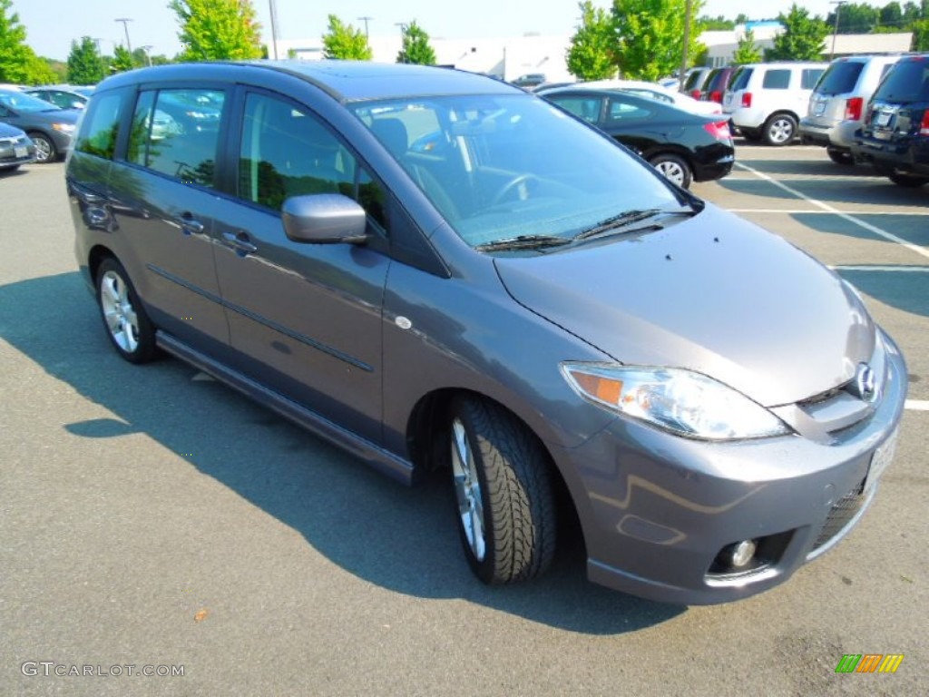 2007 MAZDA5 Touring - Galaxy Gray Mica / Black photo #2