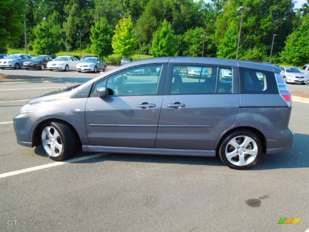 2007 MAZDA5 Touring - Galaxy Gray Mica / Black photo #4