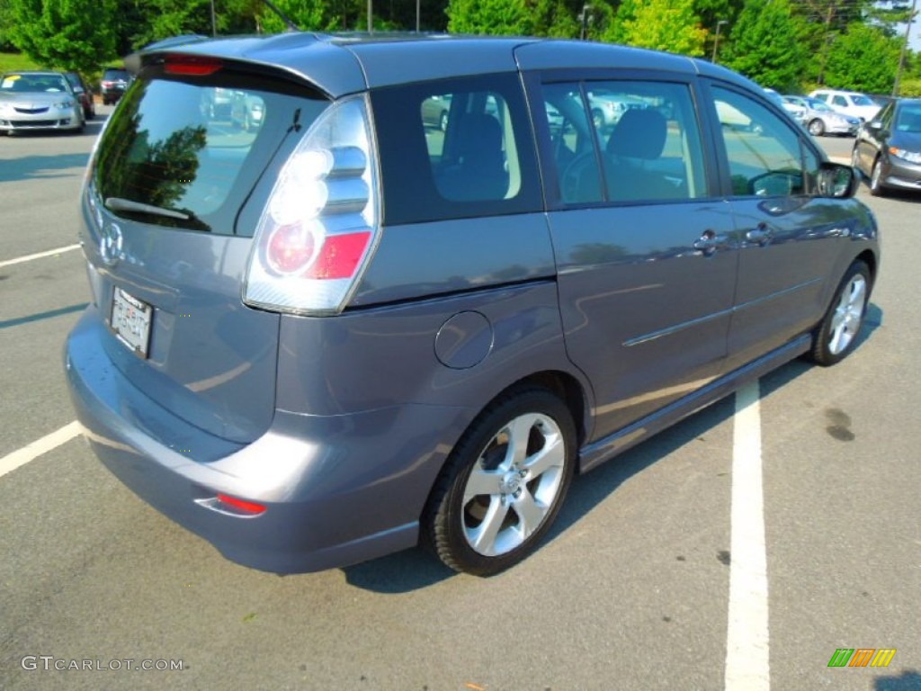 2007 MAZDA5 Touring - Galaxy Gray Mica / Black photo #6