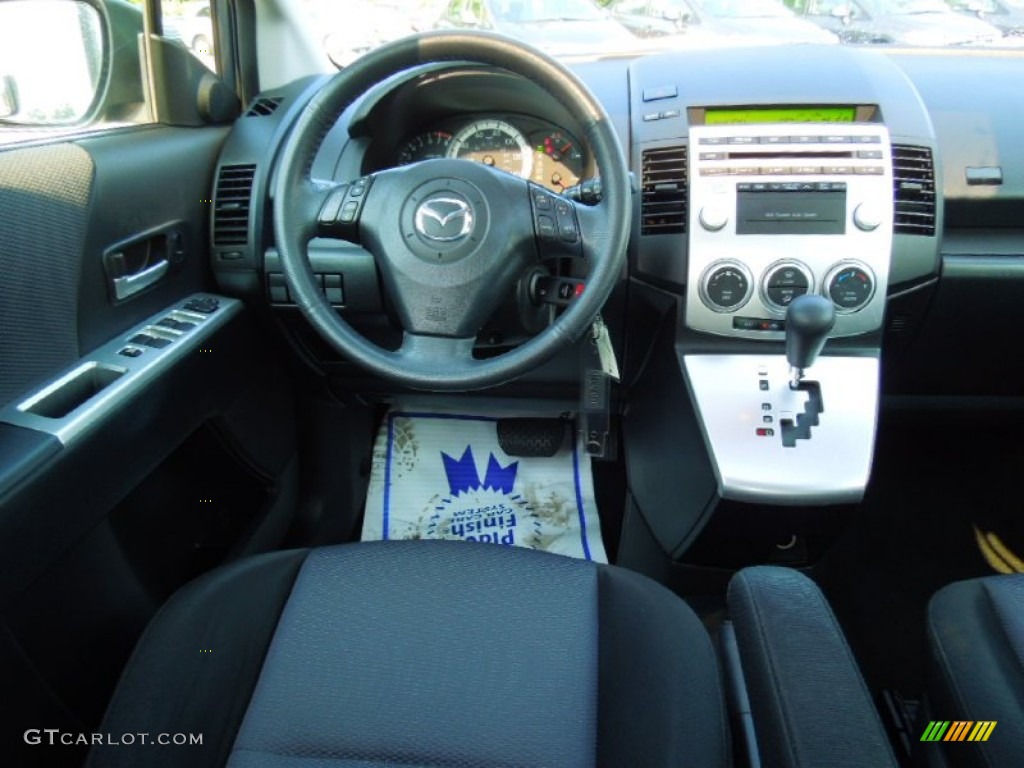 2007 MAZDA5 Touring - Galaxy Gray Mica / Black photo #17