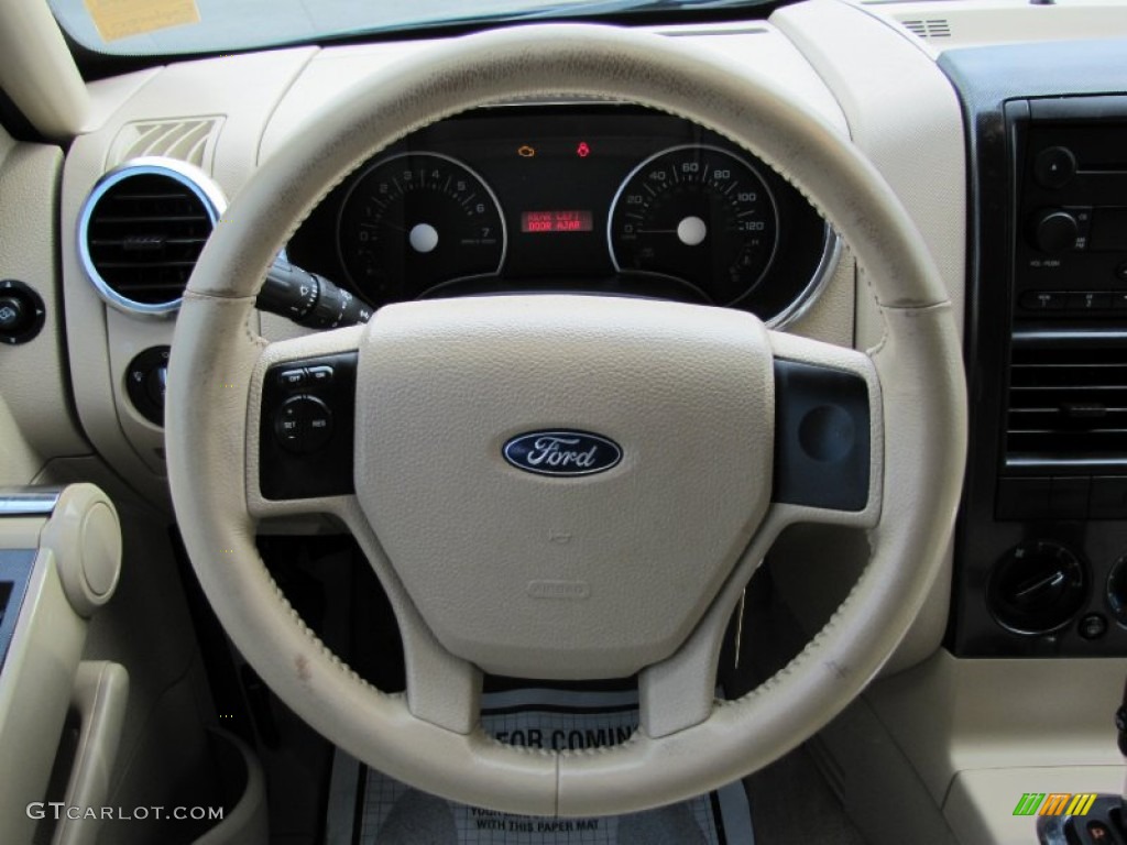 2006 Ford Explorer XLT 4x4 Stone Steering Wheel Photo #68150217