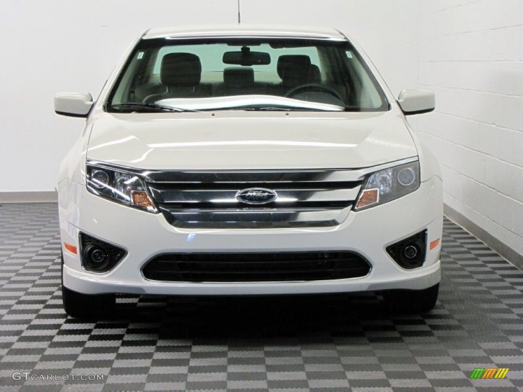 2011 Fusion SEL V6 - White Suede / Medium Light Stone photo #3