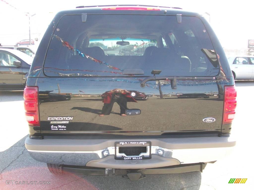 2001 Expedition Eddie Bauer 4x4 - Black Clearcoat / Medium Parchment photo #4