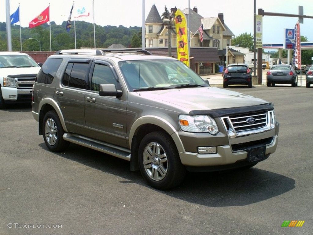 2006 Explorer Eddie Bauer 4x4 - Mineral Grey Metallic / Camel/Stone photo #2