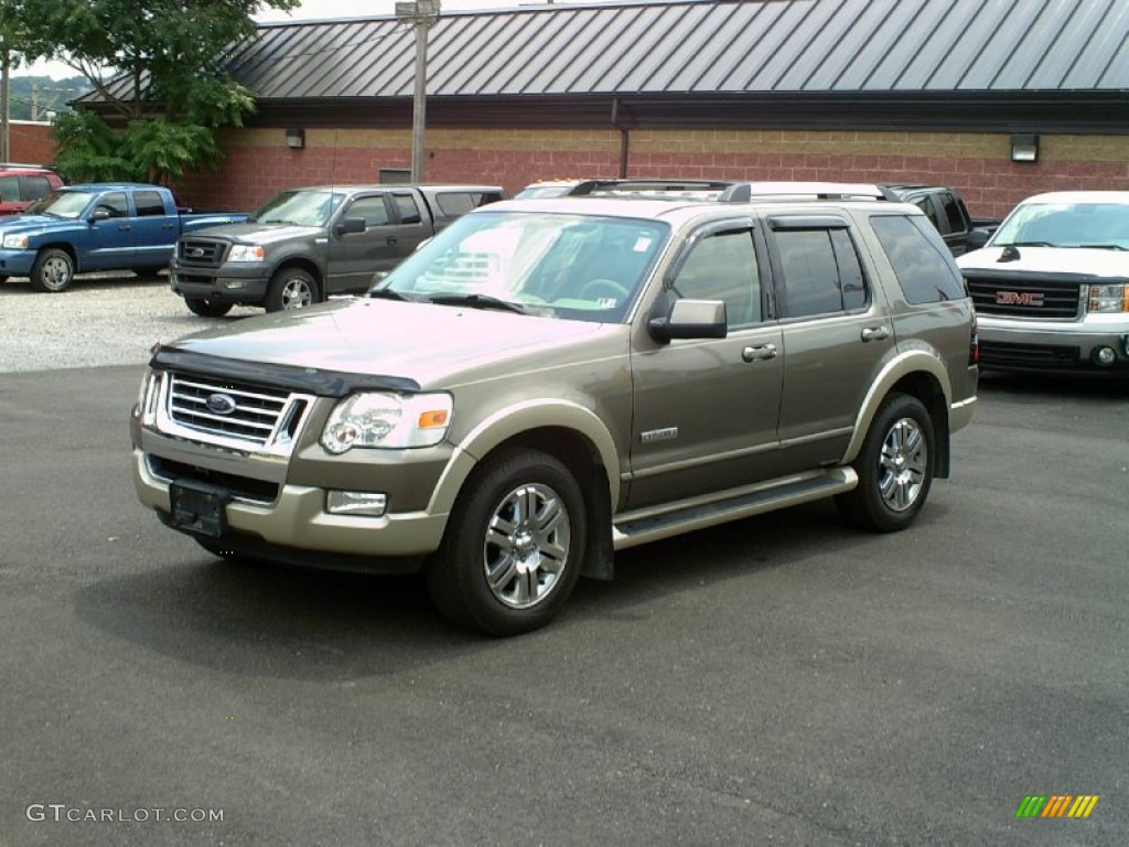 2006 Explorer Eddie Bauer 4x4 - Mineral Grey Metallic / Camel/Stone photo #4