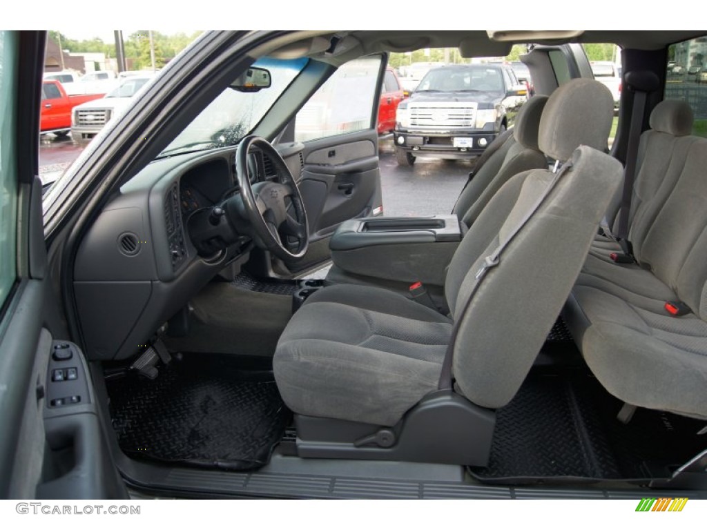 2003 Silverado 1500 LS Extended Cab 4x4 - Light Pewter Metallic / Dark Charcoal photo #8