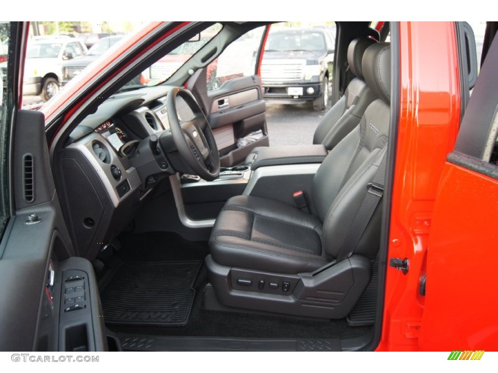 2012 Ford F150 SVT Raptor SuperCrew 4x4 Front Seat Photo #68156079