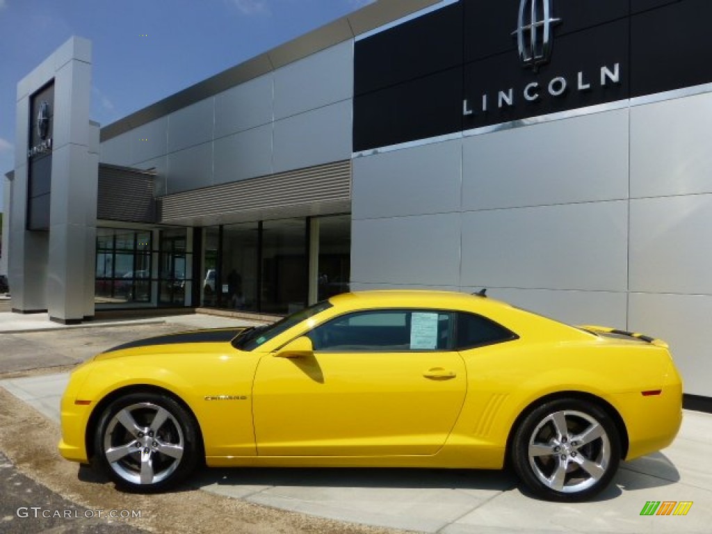 2010 Camaro SS/RS Coupe - Rally Yellow / Black photo #2