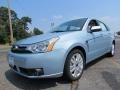2008 Light Ice Blue Metallic Ford Focus SE Sedan  photo #1