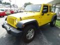 2008 Detonator Yellow Jeep Wrangler Unlimited Rubicon JK-8 Independence 4x4  photo #2