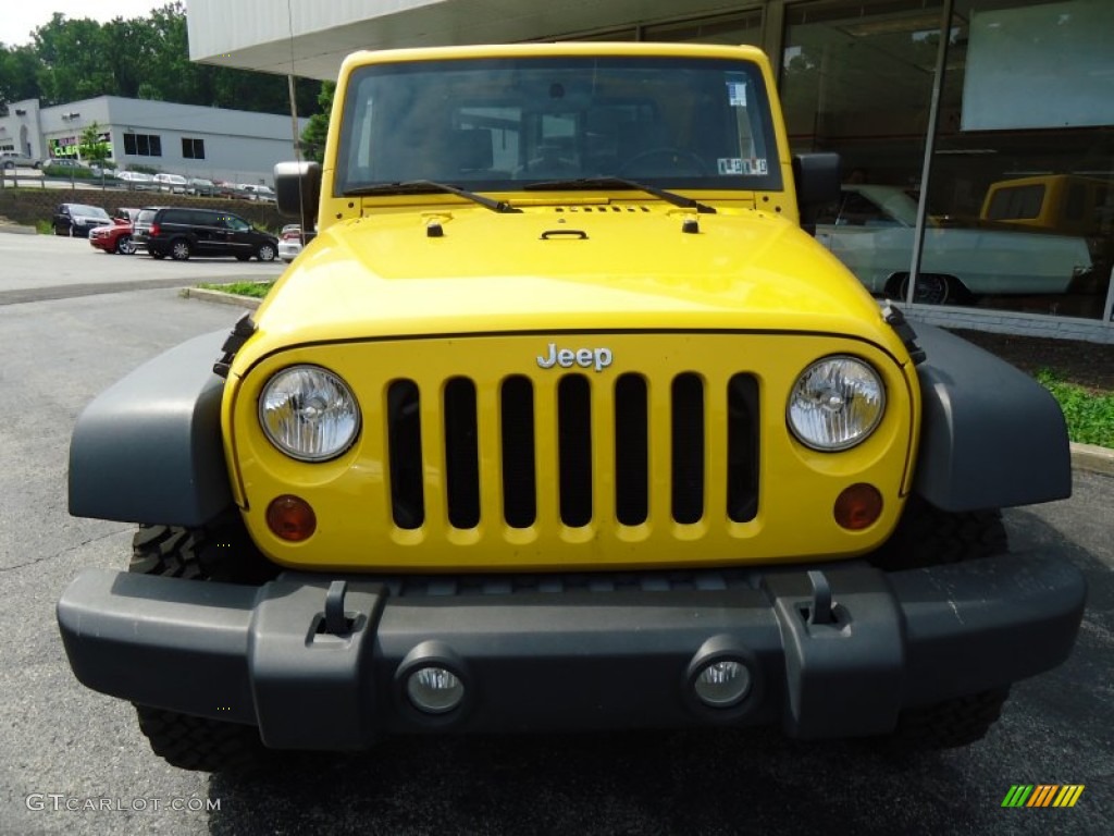 Detonator Yellow 2008 Jeep Wrangler Unlimited Rubicon JK-8 Independence 4x4 Exterior Photo #68157213