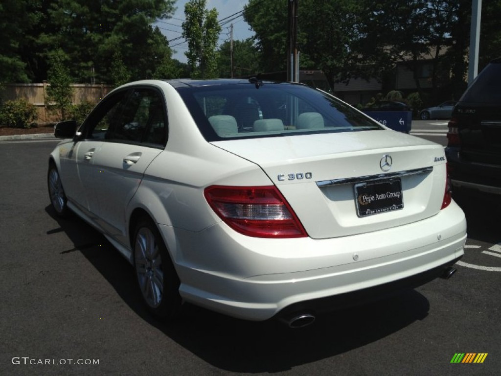 2009 C 300 4Matic Sport - Arctic White / Grey/Black photo #6