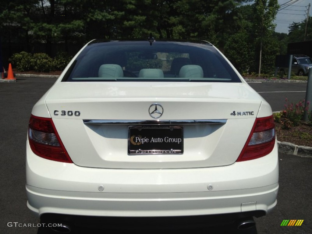 2009 C 300 4Matic Sport - Arctic White / Grey/Black photo #7