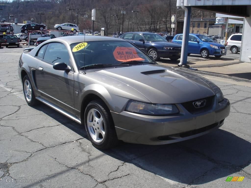 2002 Mustang V6 Coupe - Mineral Grey Metallic / Dark Charcoal photo #8