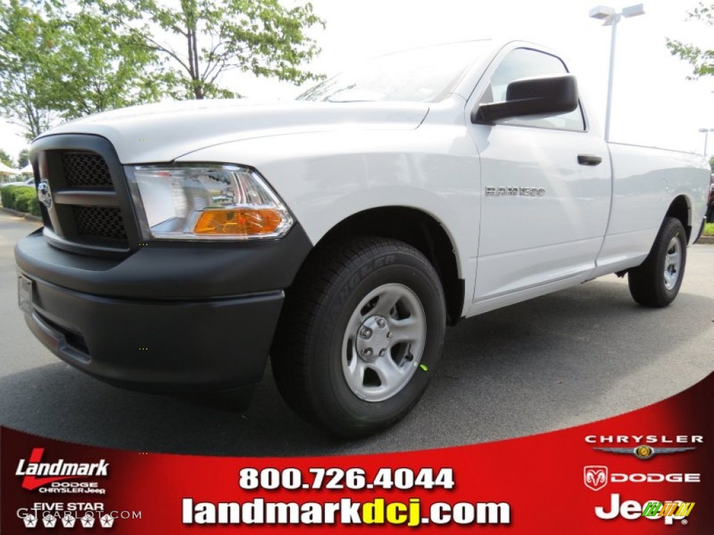 2012 Ram 1500 ST Regular Cab - Bright White / Dark Slate Gray/Medium Graystone photo #1