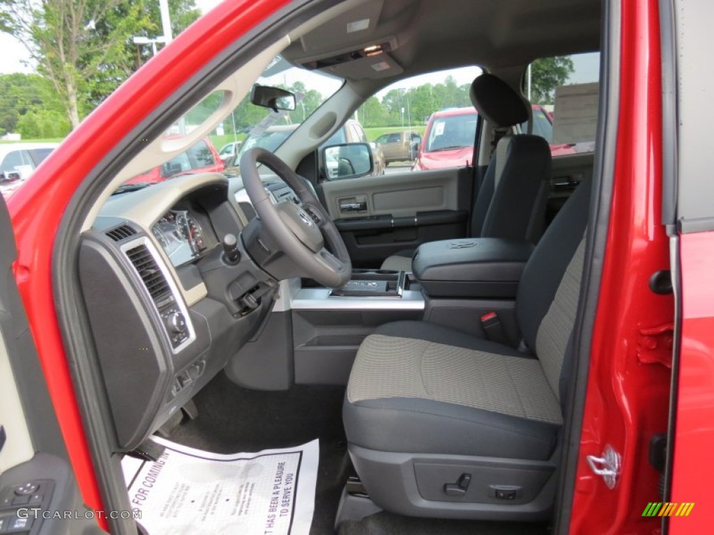 2012 Ram 1500 Big Horn Crew Cab 4x4 - Flame Red / Dark Slate Gray/Medium Graystone photo #7