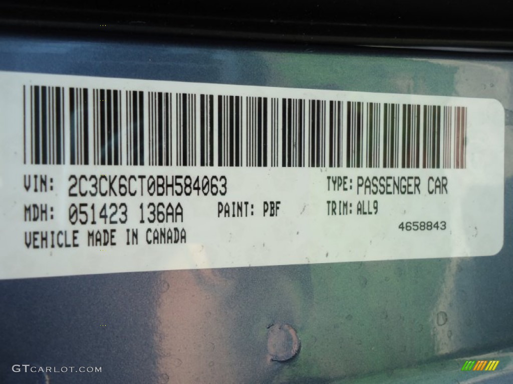 2011 300 Color Code PBF for Sapphire Crystal Metallic Photo #68158362