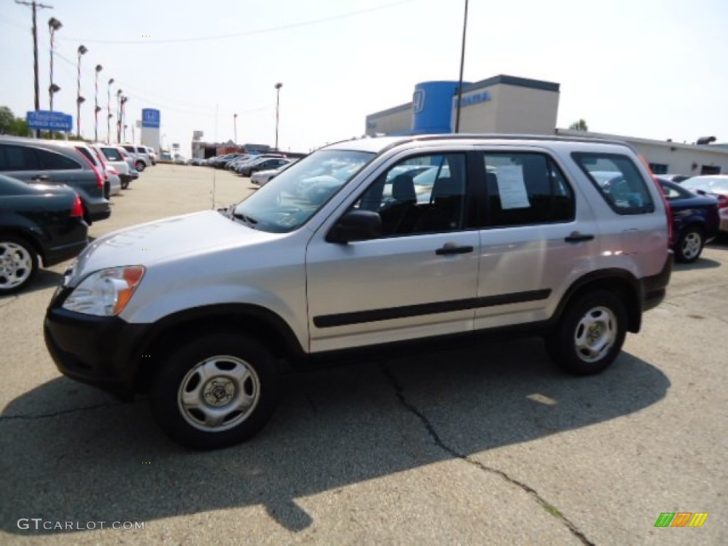 2002 CR-V LX 4WD - Satin Silver Metallic / Black photo #8