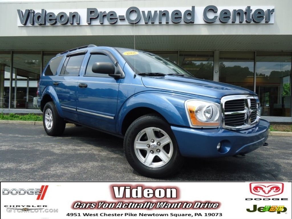 2004 Durango Limited - Atlantic Blue Pearl / Medium Slate Gray photo #1