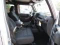 2012 Jeep Wrangler Unlimited Black Interior Front Seat Photo