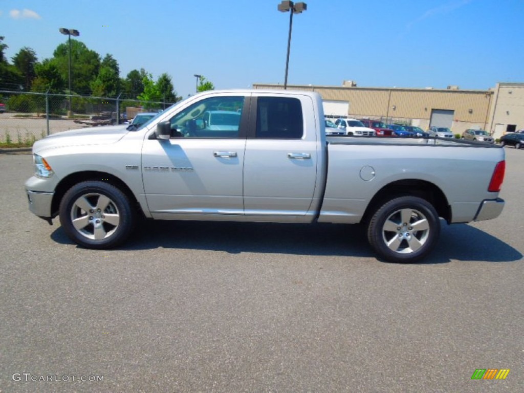 2012 Ram 1500 Big Horn Quad Cab 4x4 - Bright Silver Metallic / Dark Slate Gray/Medium Graystone photo #4