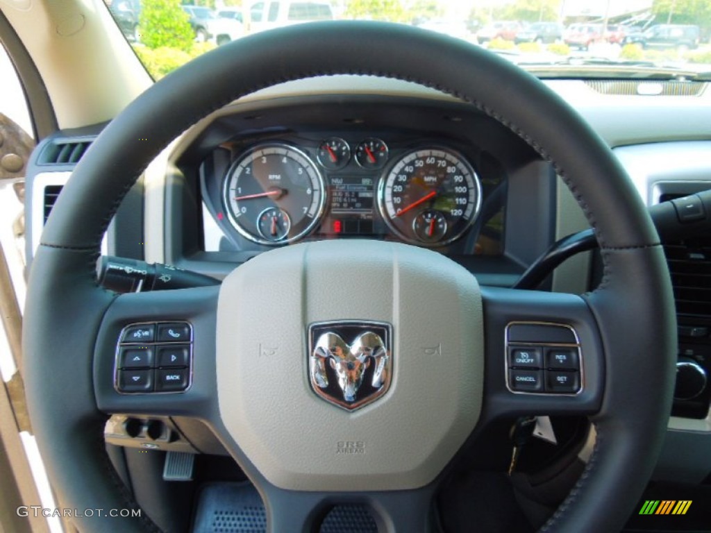 2012 Ram 1500 Big Horn Quad Cab 4x4 - Bright Silver Metallic / Dark Slate Gray/Medium Graystone photo #14