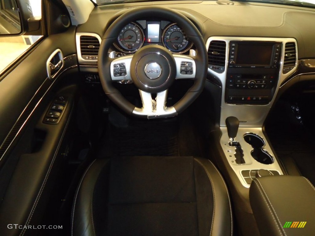 2012 Jeep Grand Cherokee SRT8 4x4 SRT Black Dashboard Photo #68162028
