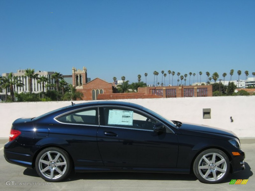 Lunar Blue Metallic 2013 Mercedes-Benz C 250 Coupe Exterior Photo #68162547