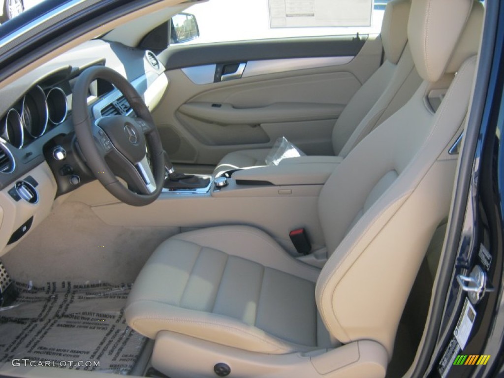 Almond/Mocha Interior 2013 Mercedes-Benz C 250 Coupe Photo #68162580