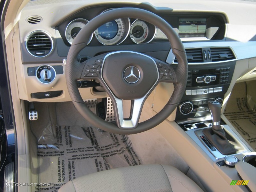 2013 Mercedes-Benz C 250 Coupe Almond/Mocha Dashboard Photo #68162598