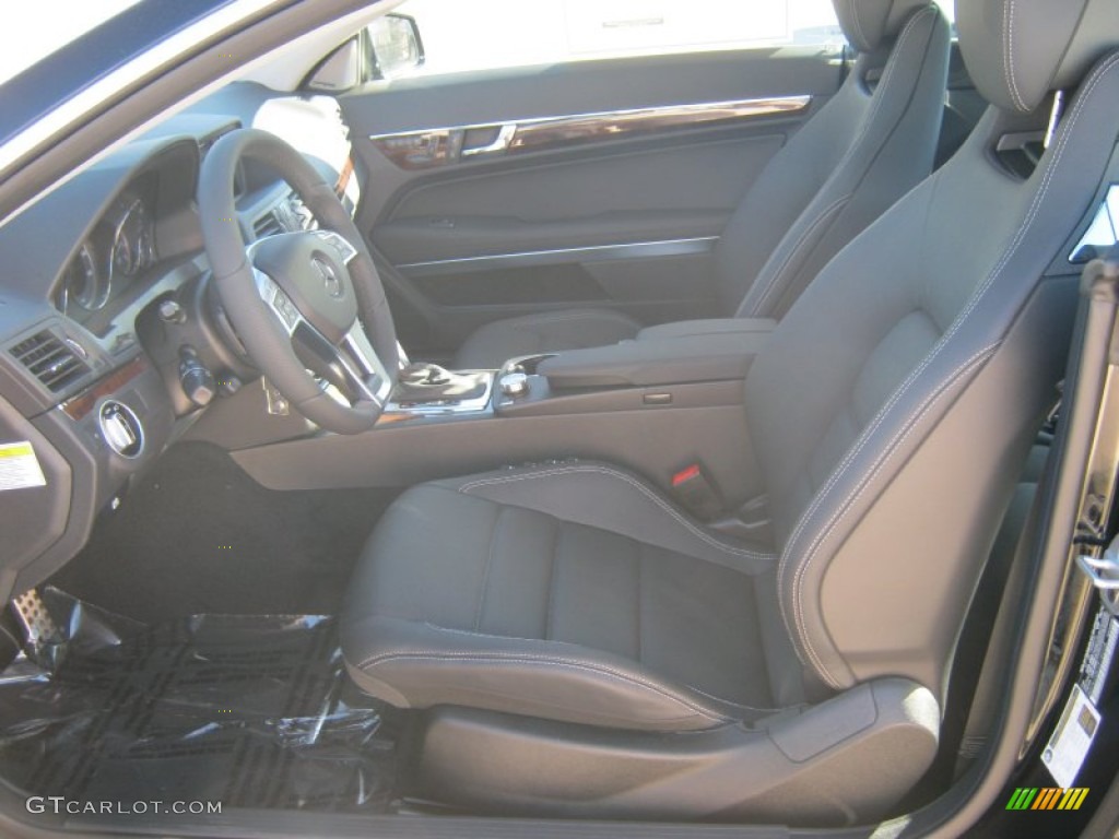 Black Interior 2013 Mercedes-Benz E 550 Coupe Photo #68162763