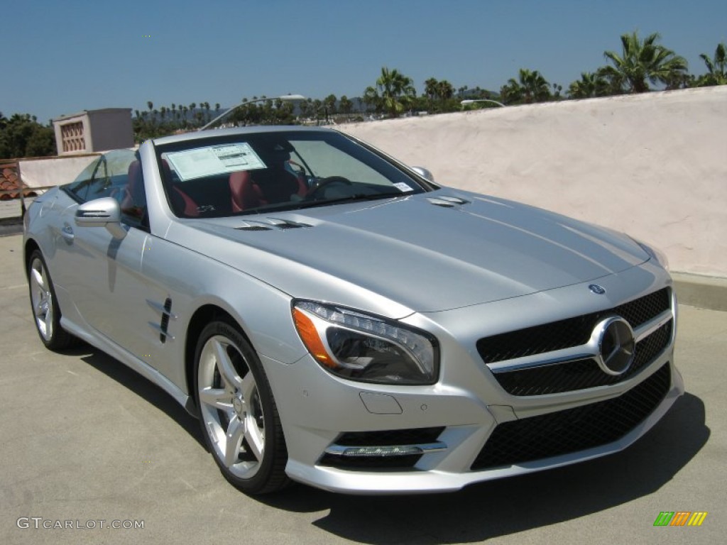 Iridium Silver Metallic 2013 Mercedes-Benz SL 550 Roadster Exterior Photo #68162799