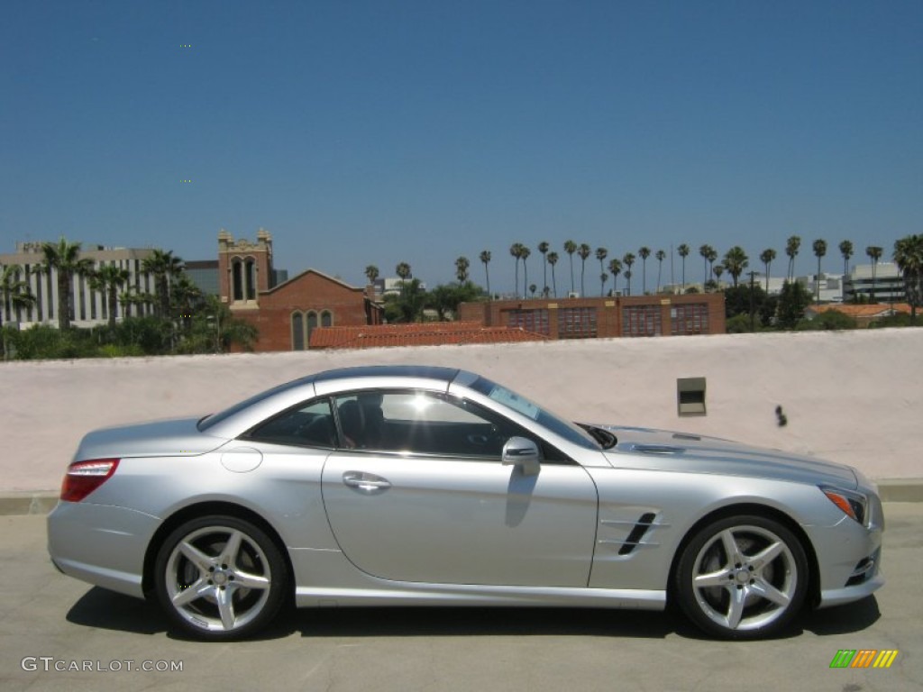 Iridium Silver Metallic 2013 Mercedes-Benz SL 550 Roadster Exterior Photo #68162823