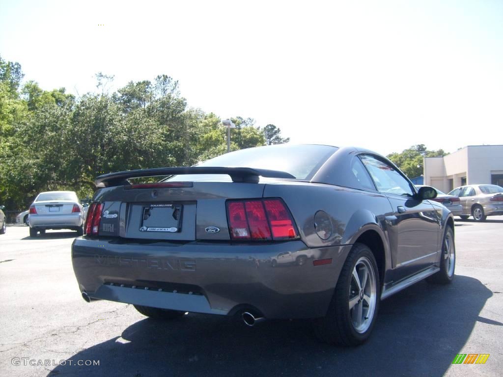 2003 Mustang Mach 1 Coupe - Dark Shadow Grey Metallic / Dark Charcoal photo #3