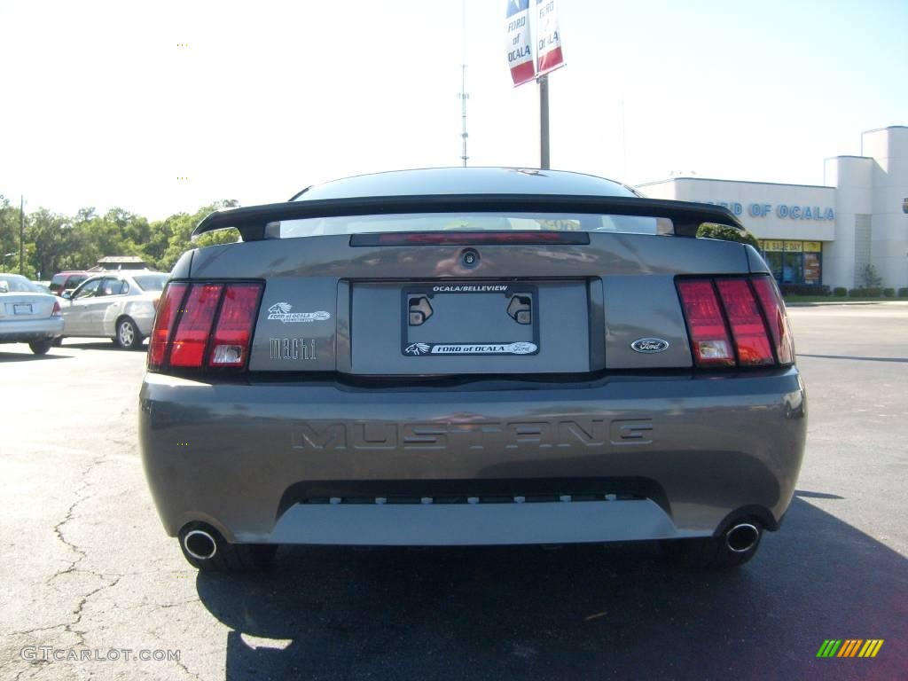 2003 Mustang Mach 1 Coupe - Dark Shadow Grey Metallic / Dark Charcoal photo #4