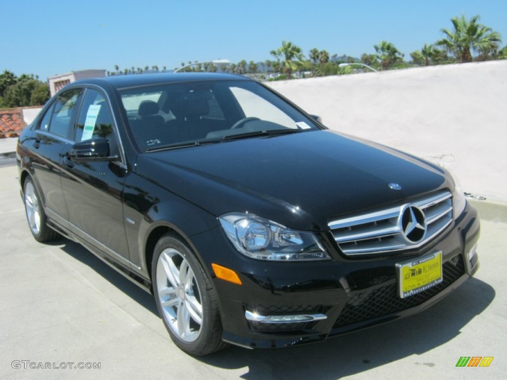 2012 C 250 Sport - Black / Black photo #1