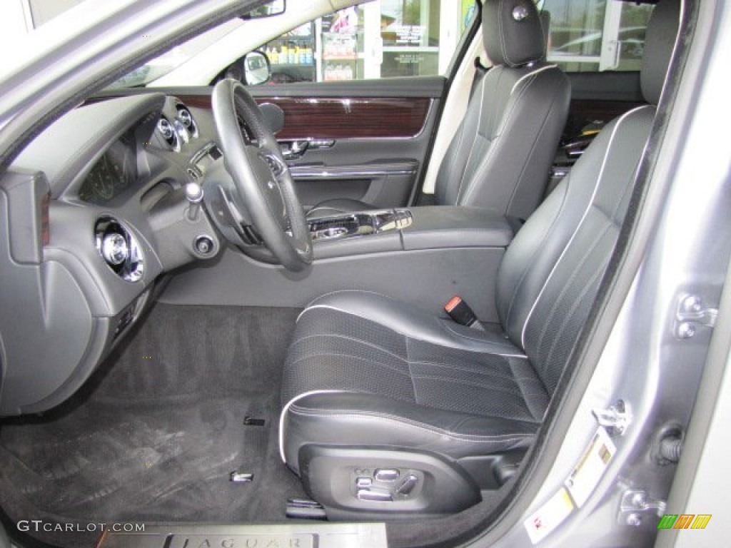 Jet Black/Ivory Interior 2011 Jaguar XJ XJL Photo #68163540
