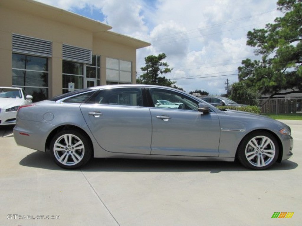 2011 XJ XJL - Lunar Grey Metallic / Jet Black/Ivory photo #11