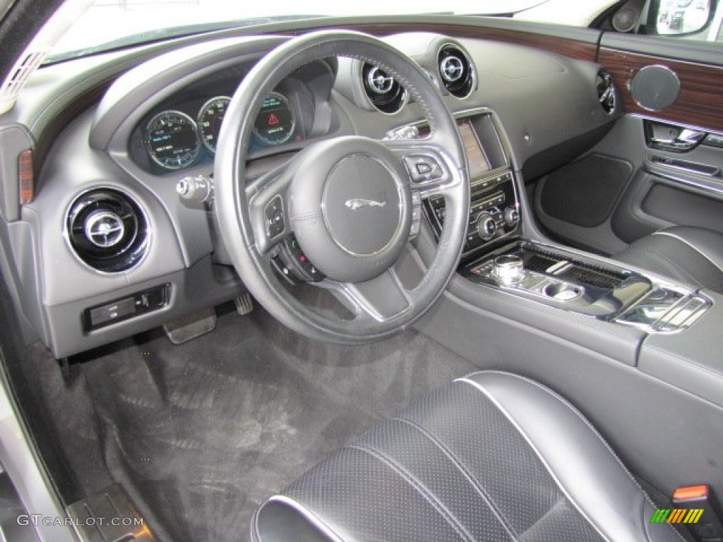 Jet Black/Ivory Interior 2011 Jaguar XJ XJL Photo #68163627