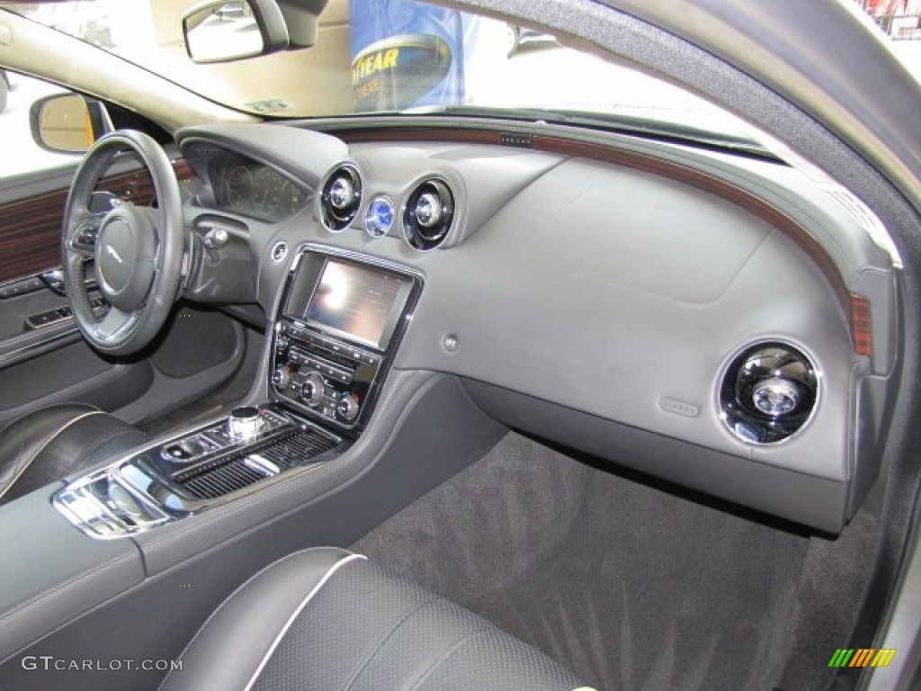 2011 Jaguar XJ XJL Jet Black/Ivory Dashboard Photo #68163747