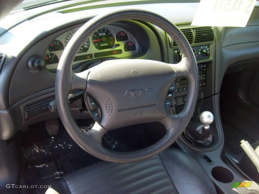 2003 Mustang Mach 1 Coupe - Dark Shadow Grey Metallic / Dark Charcoal photo #17