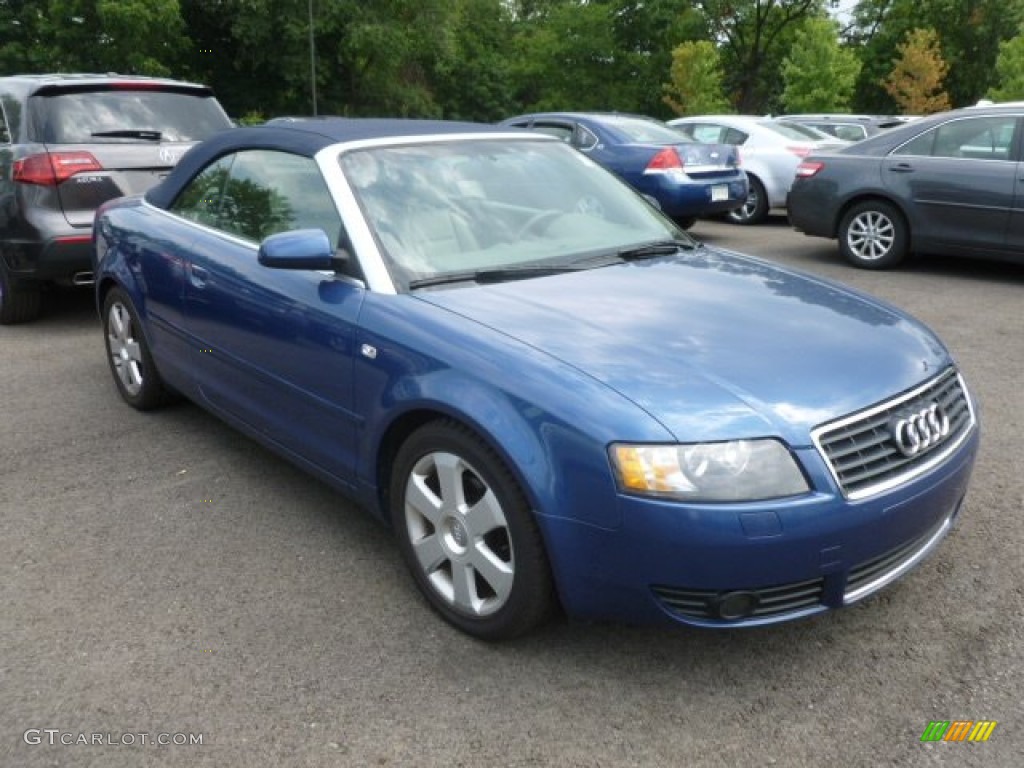 2006 A4 1.8T Cabriolet - Caribic Blue Pearl Effect / Beige photo #1