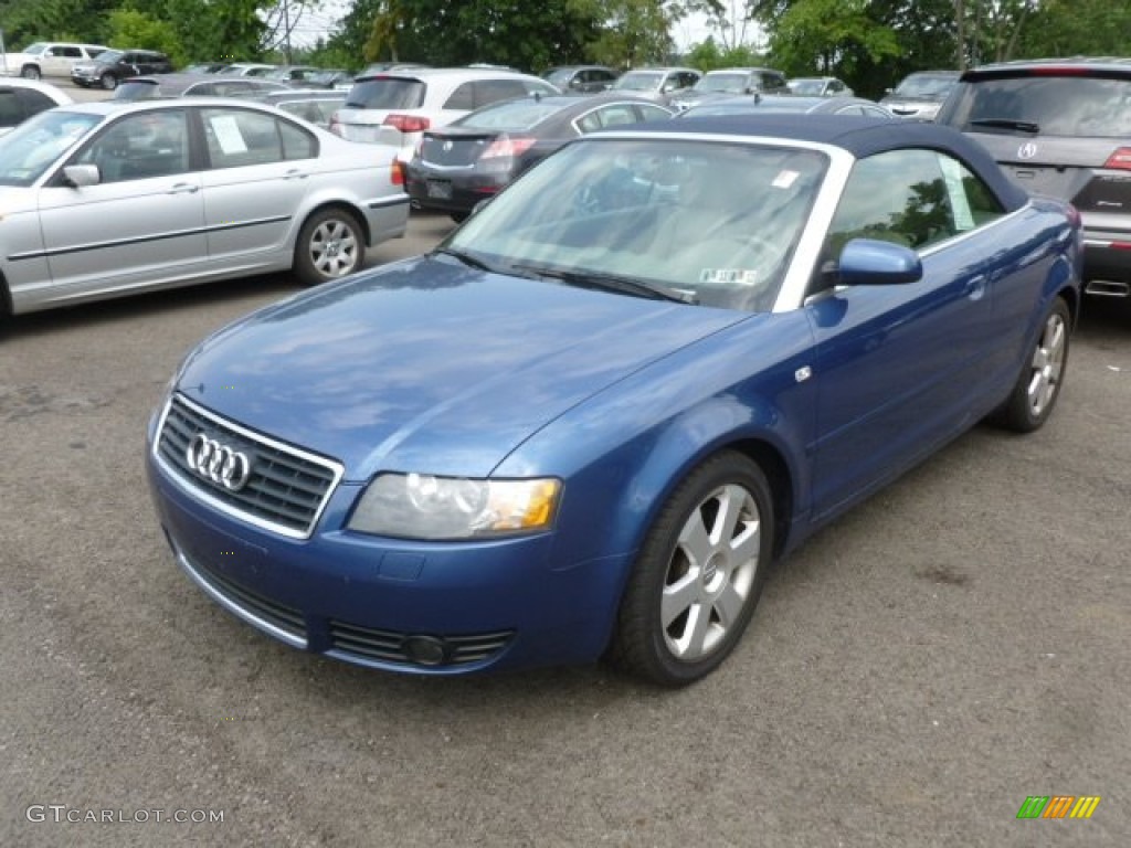2006 A4 1.8T Cabriolet - Caribic Blue Pearl Effect / Beige photo #3