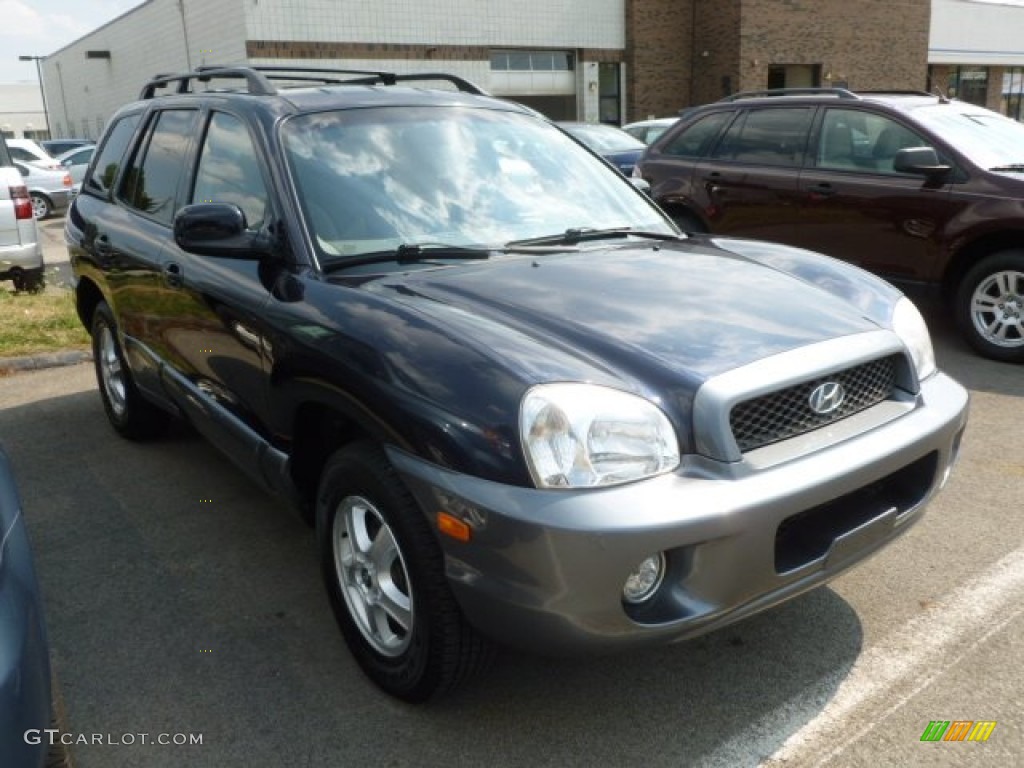 2004 Santa Fe GLS - Moonlit Blue / Beige photo #1