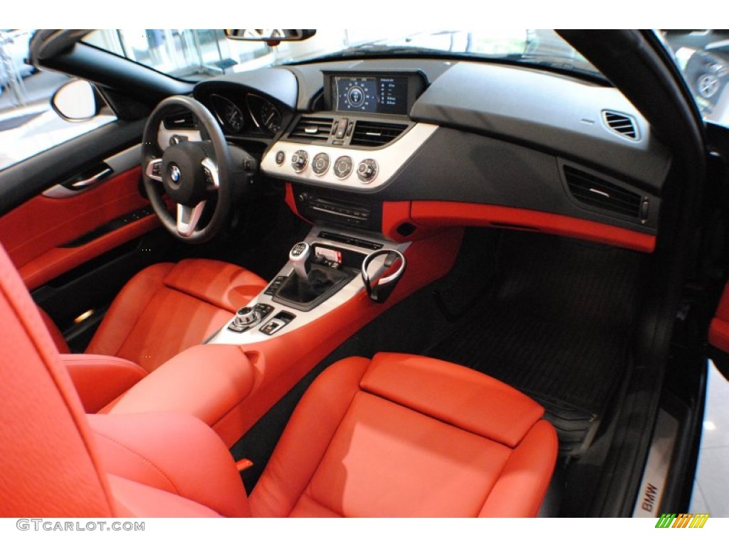2010 BMW Z4 sDrive35i Roadster Coral Red Dashboard Photo #68164440