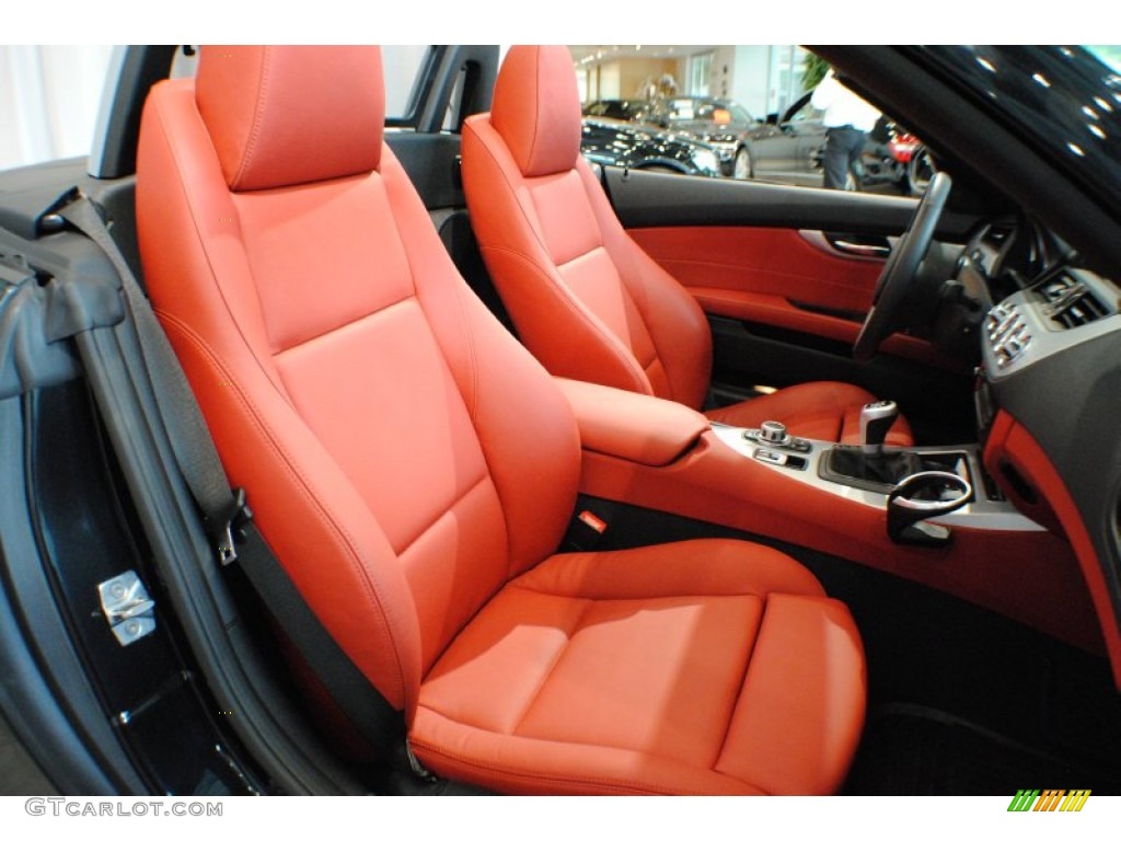 Coral Red Interior 2010 BMW Z4 sDrive35i Roadster Photo #68164446